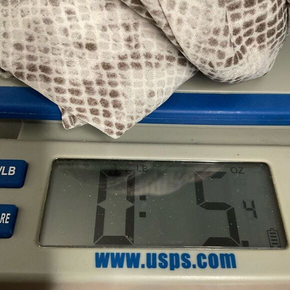 Carolina Belle Blouse Women Plus 3X Animal Print Snakeskin V-Neck Flutter Sleeve - Picture 9 of 9